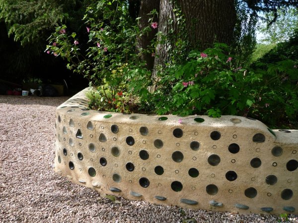 Muret de boutielles